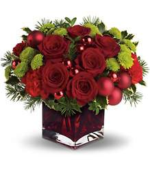 Teleflora's Merry & Bright from Schultz Florists, flower delivery in Chicago